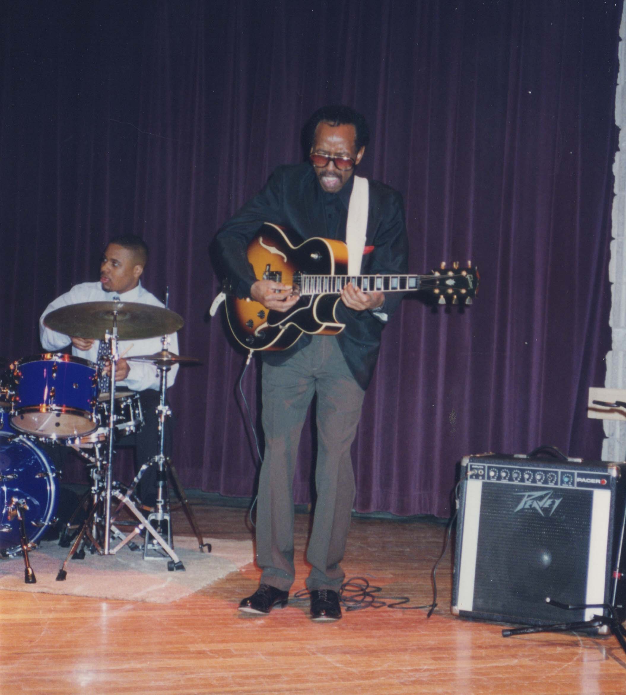 Leon Cook on guitar