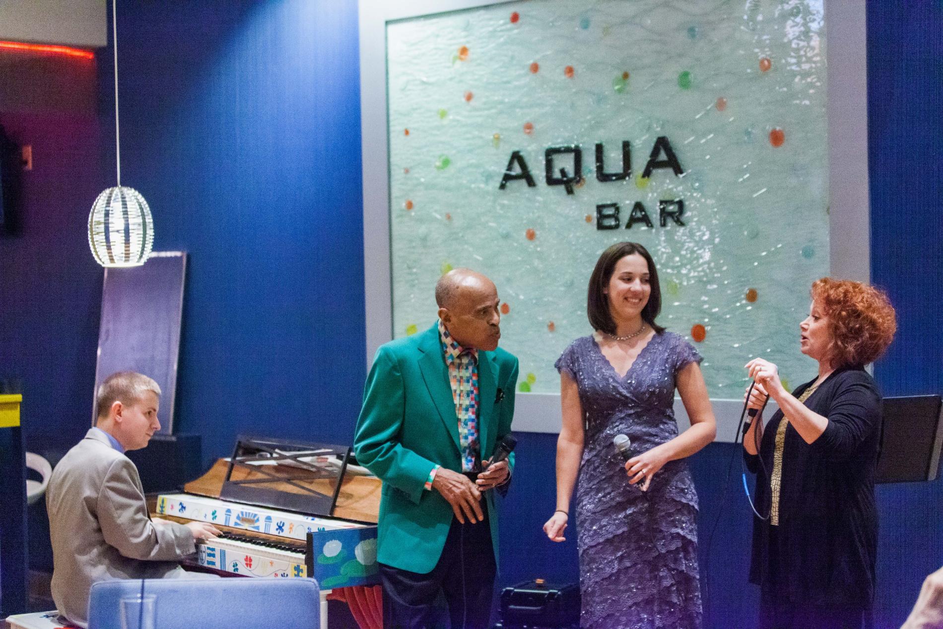 Matt DeChamplain, Jon Hendricks, Atla DeChamplain and Lori Lefevre at the Aqua Bar